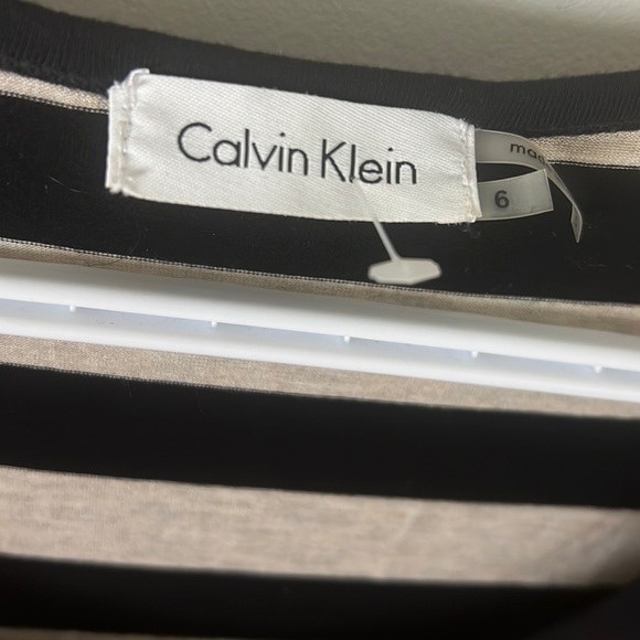 Calvin Klein knit Rugby Stripes Maxi Sweater Dress Size 6 - Picture 7 of 15